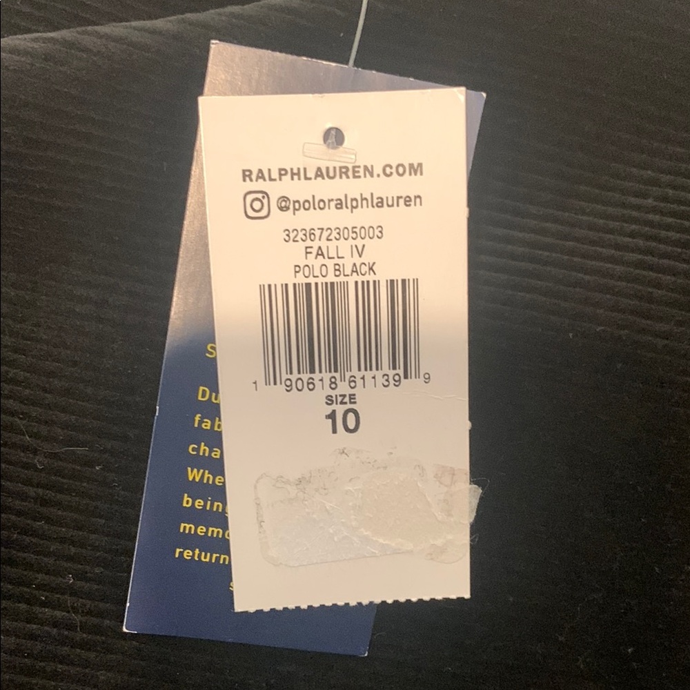 Ralph Lauren Polo - Boys Black Corduroy Pants